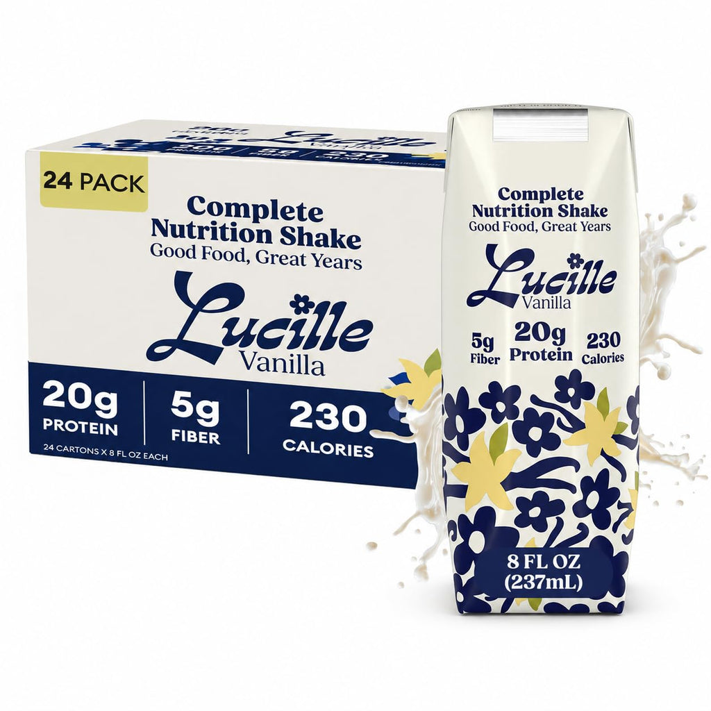 Lucille Meal Replacement Shake for Adults, Vanilla, 8 oz, 24 Pk