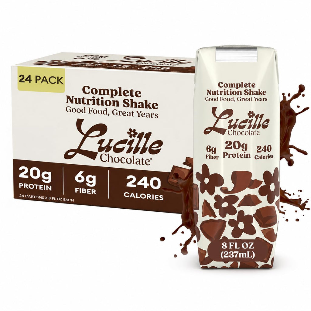 Lucille Meal Replacement Shake for Adults, Vanilla, 8 oz, 24 Pk