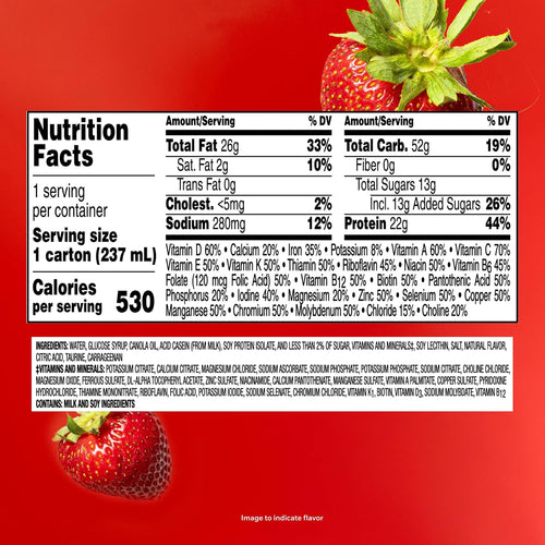 BOOST Very High Calorie Nutritional Drink, Creamy Strawberry, 8 Fl Oz, 24pk